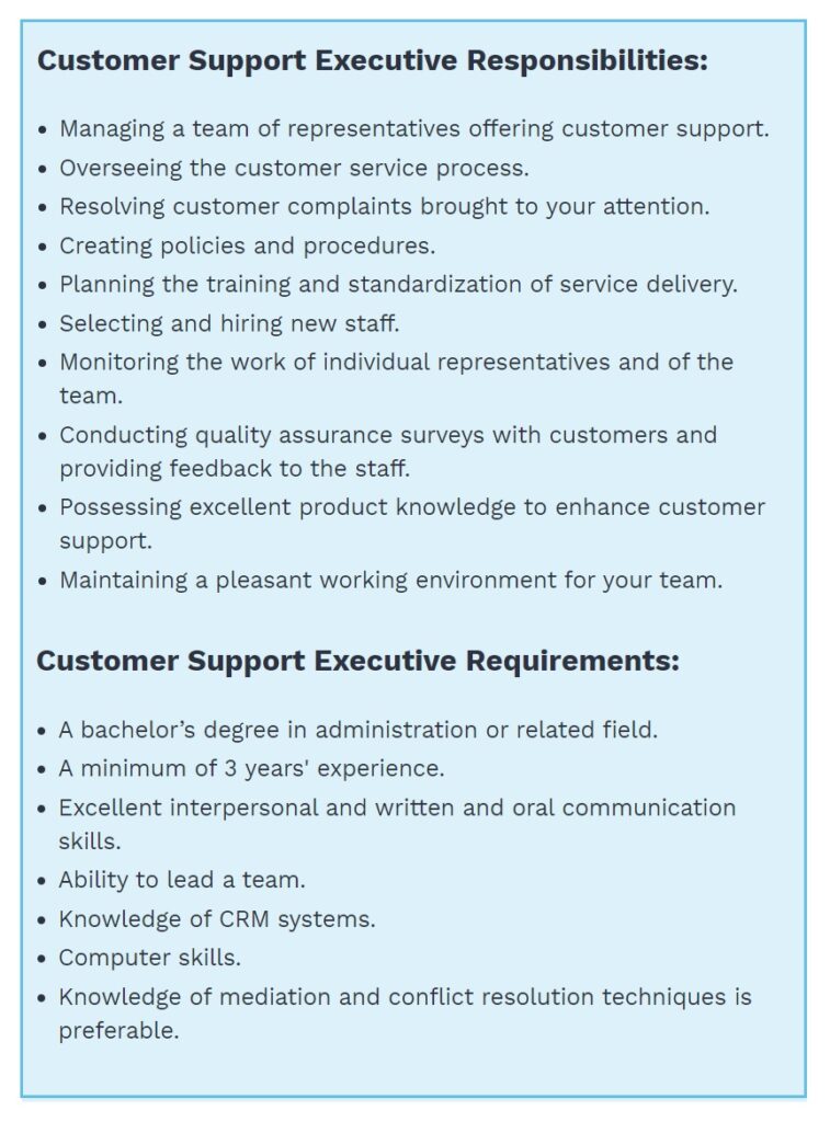 customer-support-executive-job-description-template-free-word